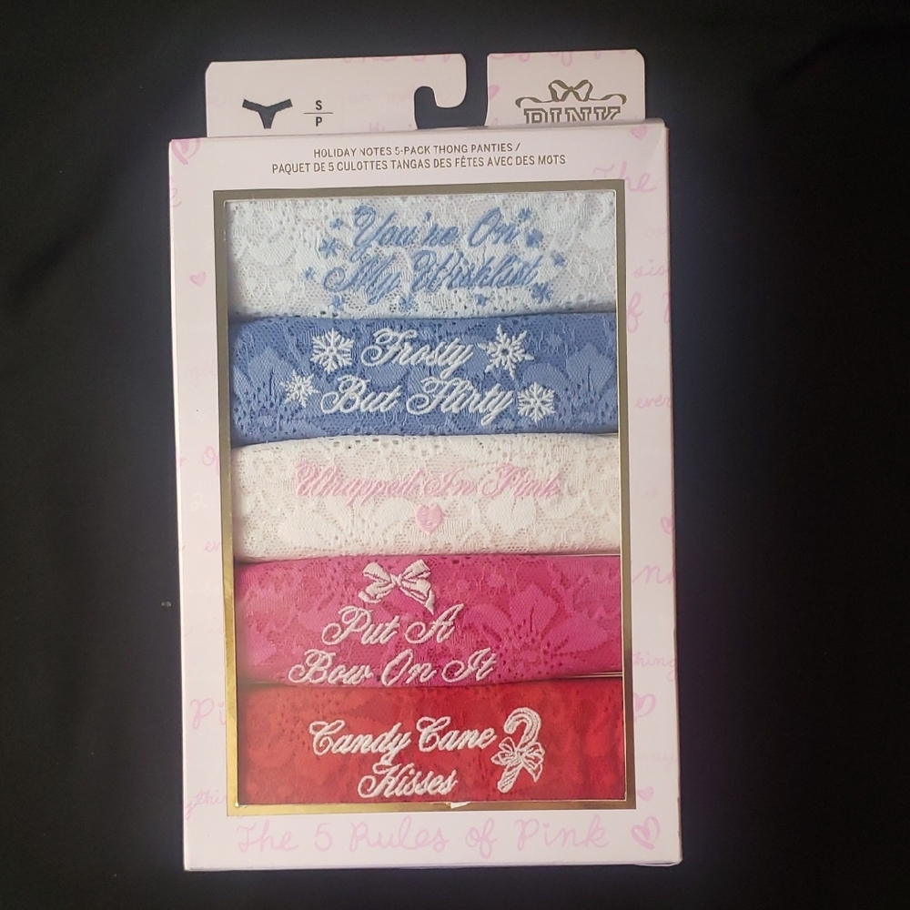 Victoria's Secret Festive Lace Thong Collection